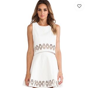 Lovers & Friends x Monica Rose Leather Crop Top